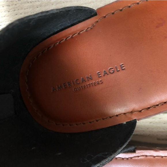 American Eagle Outfitters Woven Flats Sandals in Black Size 9 - Picture 6 of 6